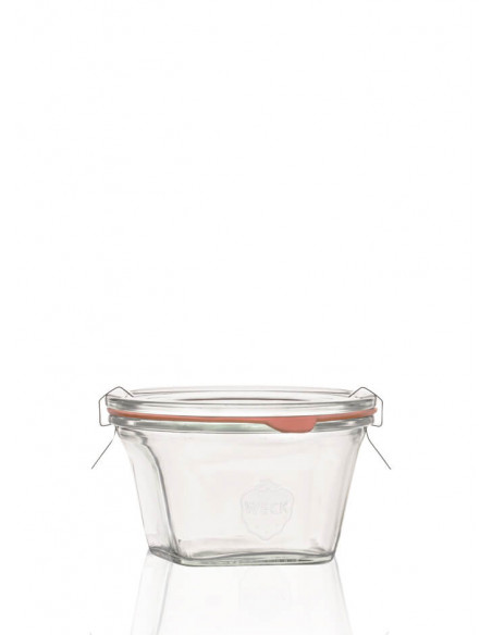 290ml WECK-Quadro-Glas - komplett