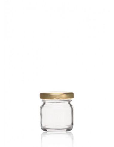 40ml SCHRAUBGLAS - TO 43 inkl. Deckel (12er)