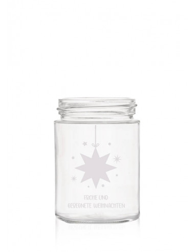355ml SCHRAUBGLAS - GPI 70 - Weihnachtsstern