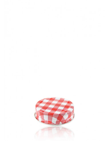 Schraubdeckel GPI 56 rot-weiss-karo (4er)