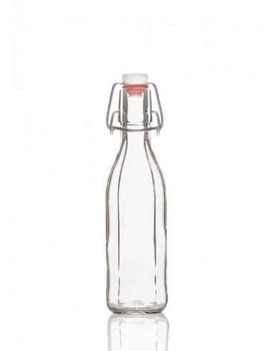 250ml SCHRAUBGLAS inkl. Bügelverschluss (6er)