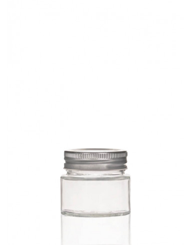 106ml SCHRAUBGLAS - GPI 56 inkl. Deckel silber (4er)