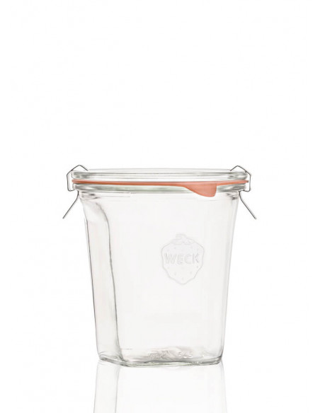 545ml WECK-Quadro-Glas - komplett