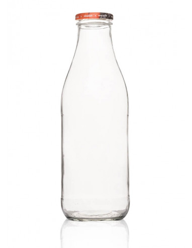 1Liter SCHRAUBGLAS - TO 48 inkl. Deckel (6er)