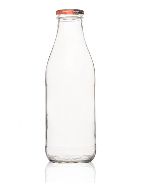 1Liter SCHRAUBGLAS - TO 48 inkl. Deckel (6er)