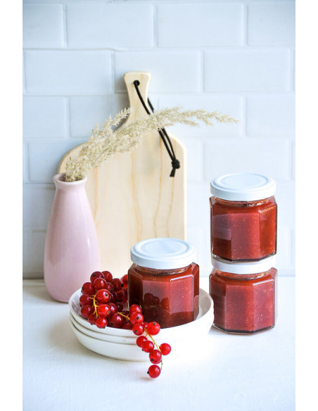 100ml SCHRAUBGLAS - TO 53 inkl. Deckel weiss (6er)