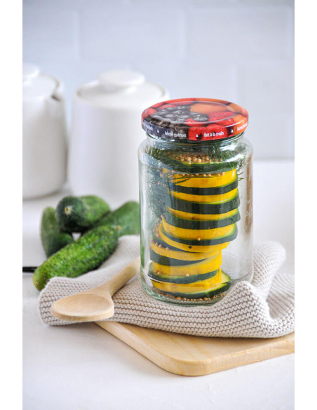 370ml SCHRAUBGLAS - TO 63 inkl. Deckel Obst (6er)