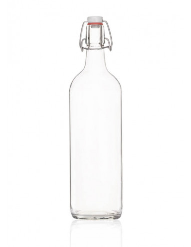 1 Liter KURZHALS Flasche inkl. Bügelverschluss (6er)
