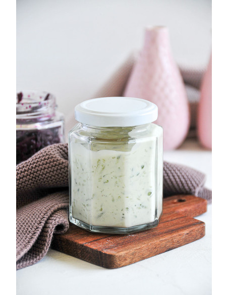 190ml SCHRAUBGLAS - TO 58 inkl. Deckel (6er)