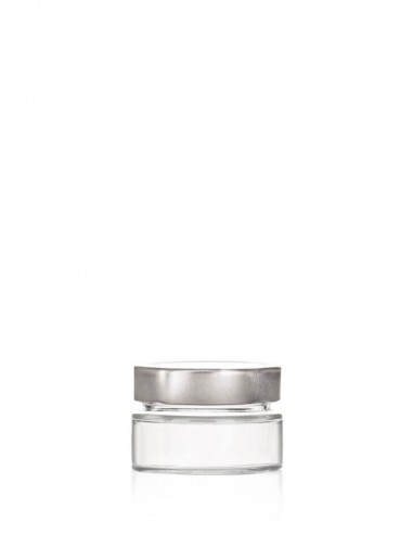 70ml SCHRAUBGLAS - DTO 58 inkl. Deckel silber (6er)