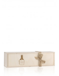 3x Kerze klassik in Holzkiste 2