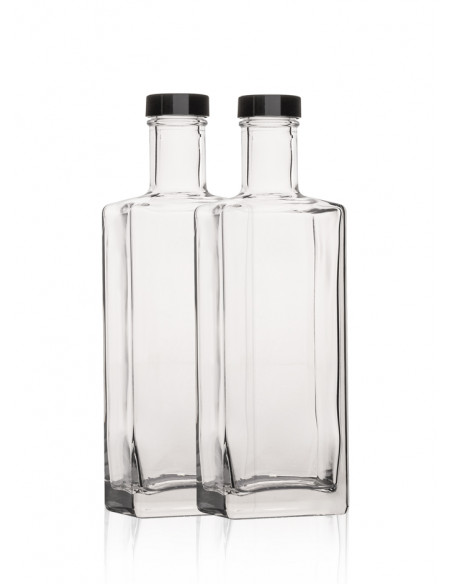 500ml LIBRE Flasche weiss inkl. Verschluss (2er)