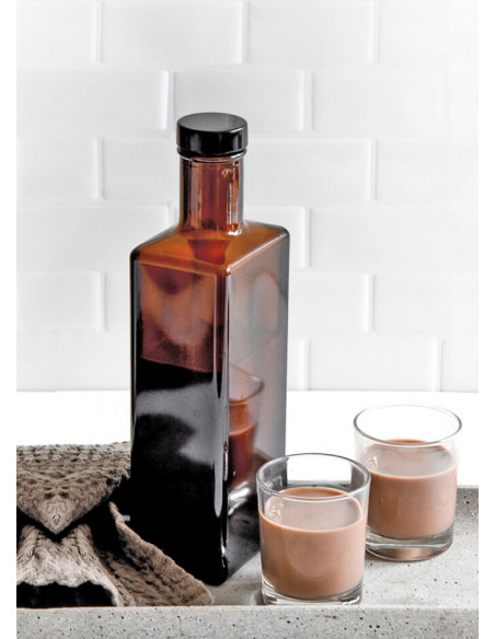 500ml LIBRE Flasche braun inkl. Verschluss (2er)