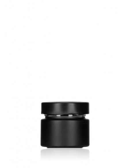 106ml SCHRAUBGLAS Black - TO 58 inkl. Deckel (6er)