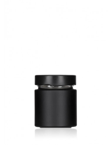 145ml SCHRAUBGLAS Black - TO 58 inkl. Deckel (6er)
