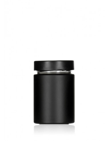 195ml SCHRAUBGLAS Black - TO 58 inkl. Deckel (6er)