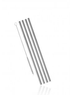 Edelstahl Trinkhalme gerade...