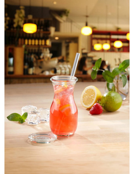 Glas-Trinkhalm gerade