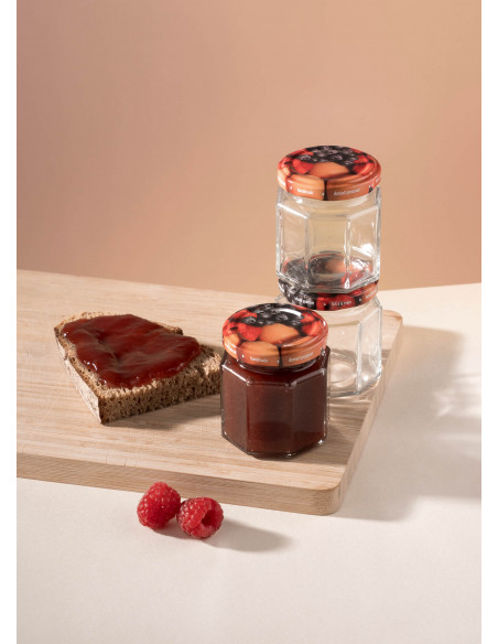 100ml SCHRAUBGLAS - TO 53 inkl. Deckel  Obst (6er)