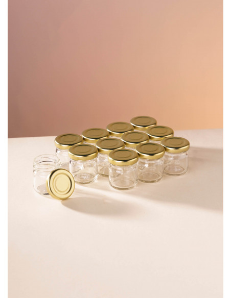 40ml SCHRAUBGLAS - TO 43 inkl. Deckel (12er)