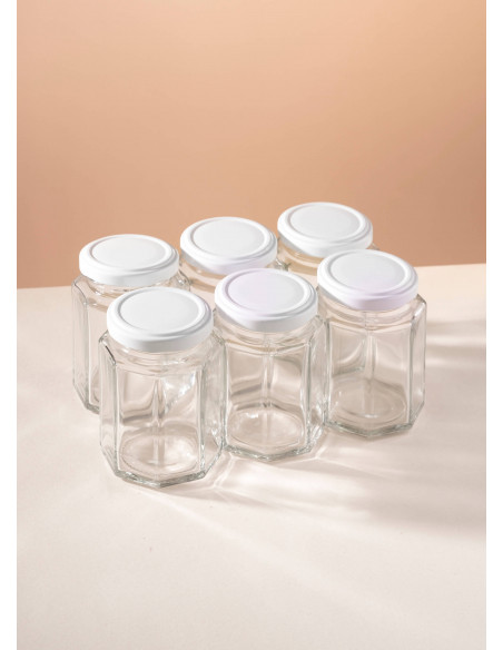 190ml SCHRAUBGLAS - TO 58 inkl. Deckel (6er)