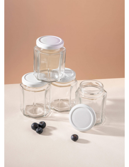 190ml SCHRAUBGLAS - TO 58 inkl. Deckel (6er)