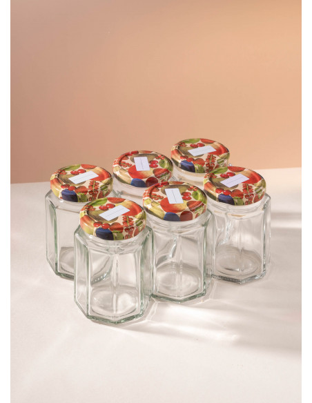 190ml SCHRAUBGLAS - TO 58 inkl. Deckel (6er)