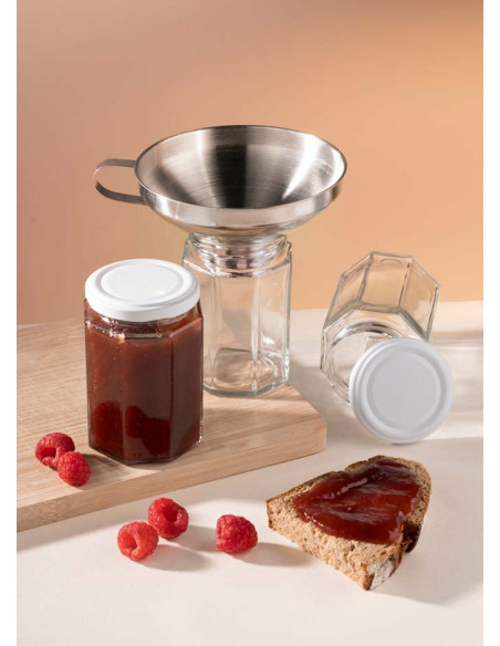 270ml SCHRAUBGLAS - TO 63 inkl. Deckel weiss (6er)