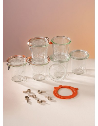 290ml REX-Sturzglas - komplett (6er)