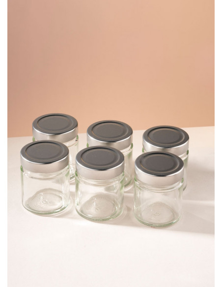 145ml SCHRAUBGLAS - DTO 58 inkl. Deckel (6er)