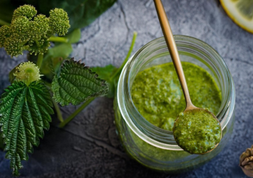 Einkochen von ölhaltigen Produkten wie Pesto 